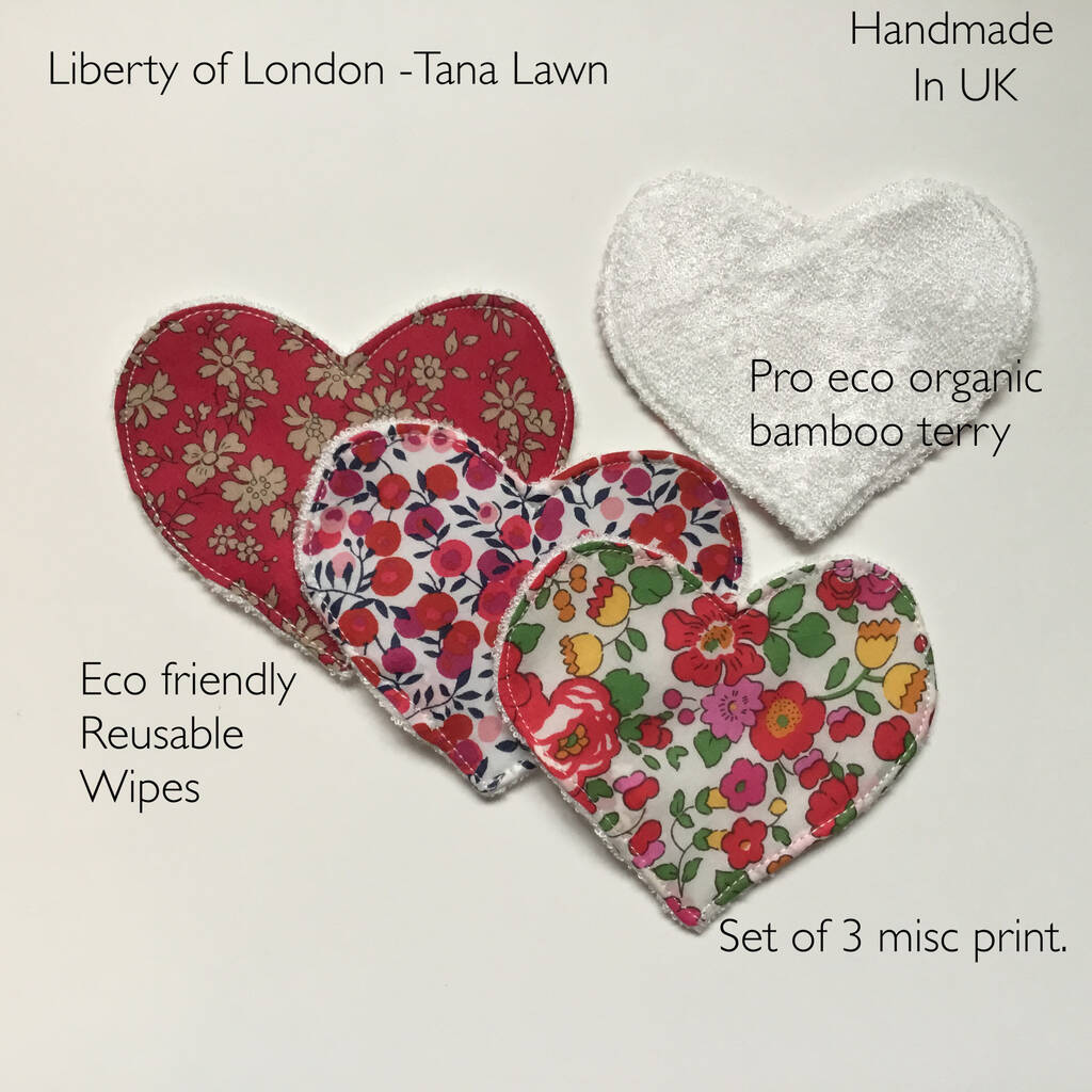 Eco Friendly Reusable Face Wipes In Liberty Cotton, 1 of 6
