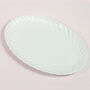G Decor White Shell Ceramic Serving Plate Bowl Or Set, thumbnail 4 of 6