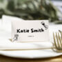 Personalised Hand Drawn Wine Glass Wedding Place Cards, thumbnail 1 of 2