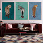 Custom Personalised Cheetah Wearing Heels Art Print, thumbnail 3 of 10