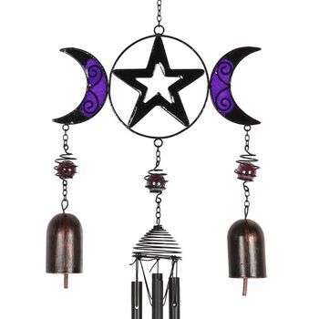 Triple Moon Windchime With Bells, 2 of 2