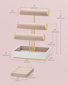 Three Tier Bracelet Holder Jewellery Stand, 2 of 7
