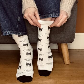 The Cat's Human Personalised Socks, 2 of 6