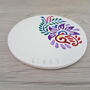 Personalised Bright Floral Coaster, thumbnail 4 of 4