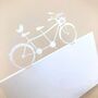 Bicycle Laser Cut Wedding Place Card, thumbnail 7 of 7