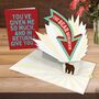 Give The Bear Minimum Funny 3D Pop Up Fathers Day Card, thumbnail 1 of 6