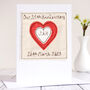 Personalised Coral 35th Wedding Anniversary Card, thumbnail 1 of 6