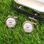 Personalised Golf Style Cufflinks, thumbnail 3 of 4