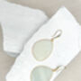 Amazonite Disc Earrings Real 18k Gold Plated, thumbnail 3 of 3