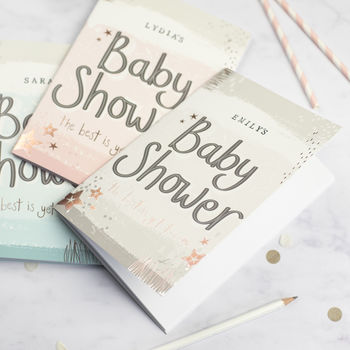 Baby Shower Guest Book Personalised Paperback, 5 of 6