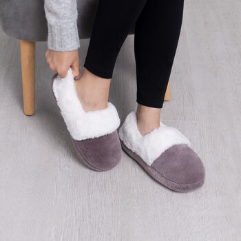 Snug Toes Women's Heated Slippers, 4 of 7