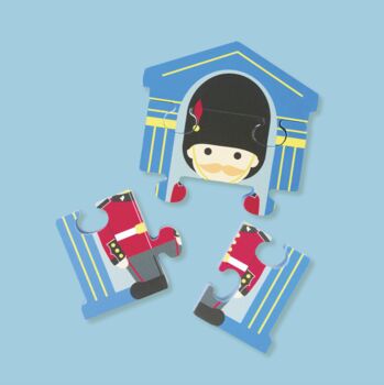 Personalised Childs London Guard Wooden Puzzle, 5 of 5