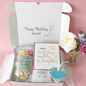 Personalised Daughter Birthday Gift Set Treats And Keepsake, 2 of 9