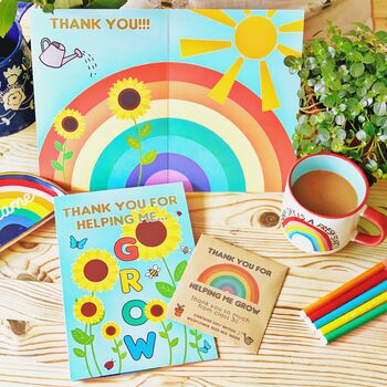 Thank You Teacher Card And Personalised Seed Packet, 7 of 7