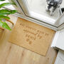 Personalised Approved By The Dog Indoor Doormat, thumbnail 1 of 6