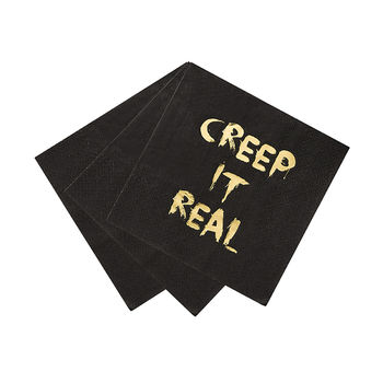 Creep It Real Foil Party Napkins, 2 of 4