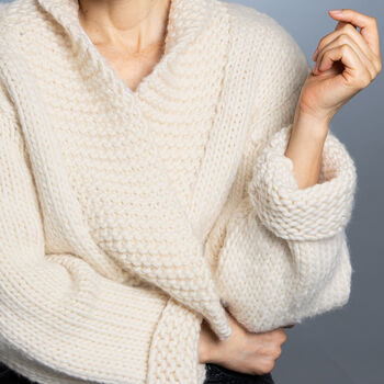 Ella Easy Cardigan Knitting Kit, 4 of 7