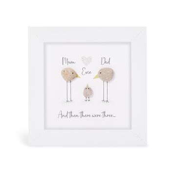 Personalised New Baby Glitter Pebble Picture, 2 of 3