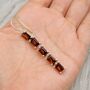 Red Garnet Drop Silver Earrings, thumbnail 9 of 9