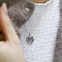 Sterling Silver Filigree Rose Heart Locket, thumbnail 1 of 9