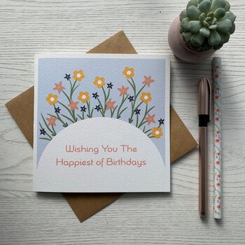 Wishing You The Happiest Of Birthdays Card, 2 of 3