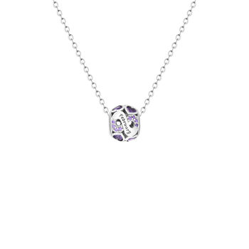 February Birthstone Necklace Silver Zodiac Sign Gift, 5 of 5