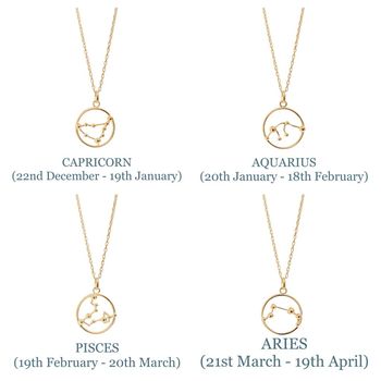 Gold Astrology Necklace, 4 of 6