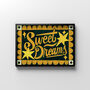 Sweet Dreams Print, Bedroom Poster, Green Prints, thumbnail 6 of 8