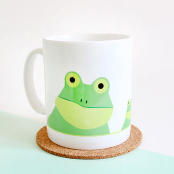 Frog Family Selfie, Personalised Mug, 2 of 2