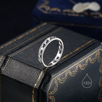 Sterling Silver Moon Phase Ring, 2 of 10