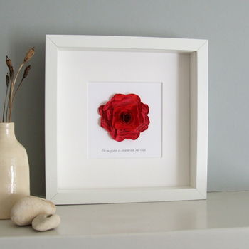 Personalised Red Red Rose Artwork, 2 of 12