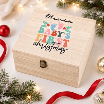 Personalised Baby’s First Christmas Eve Box, 4 of 6