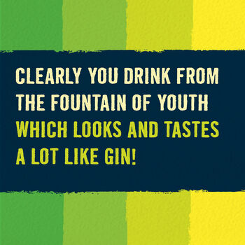 ‘Fountain Of Gin’ Funny Birthday Card, 2 of 4