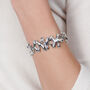 Solid Sterling Silver Splash Bracelet, thumbnail 2 of 5