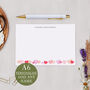 Personalised Pink Heart Note Cards A6 Notecard Set, thumbnail 1 of 5