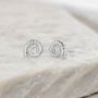 Sterling Silver Ammonite Shell Stud Earrings, thumbnail 4 of 10