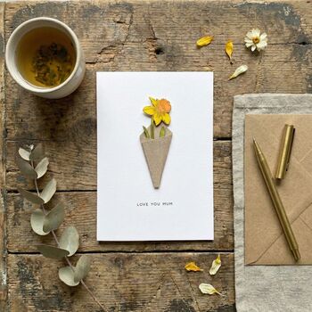 Easter Daffodil Flower Card, 2 of 3