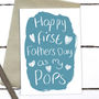 First Father's Day As My Pops Card, thumbnail 2 of 6