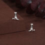 Sterling Silver Cowboy Boot Stud Earrings, thumbnail 1 of 12