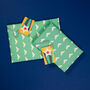 Scandi Disco Green Gift Wrap And Tags, thumbnail 1 of 4