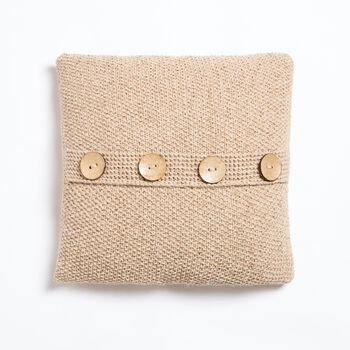 Moss Stitch Cushion Knitting Kit, 5 of 10