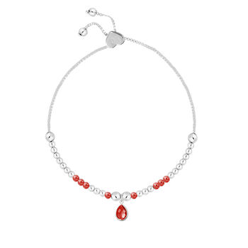 July Ruby Birthstone Charm Bracelet Gift, 3 of 4