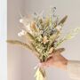 Dried Flower Bouquet With Oats, Grasses And Paper Daisies, thumbnail 1 of 5
