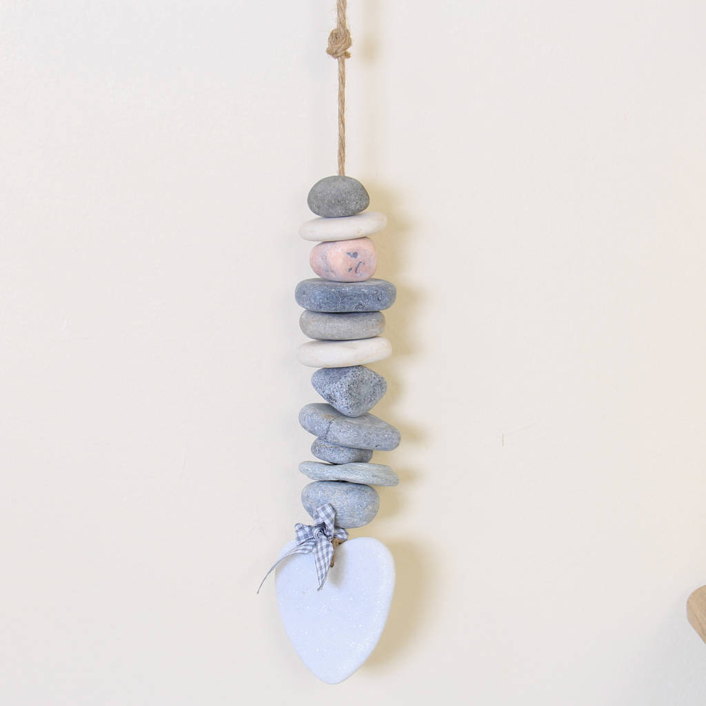 Polished Pebble Hanging Decoration By Dibor