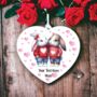 Personalised Rabbit Couple Love Decoration D, thumbnail 2 of 2