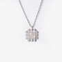 Soap And Bubble Moonstone Silver Pendant, thumbnail 3 of 6