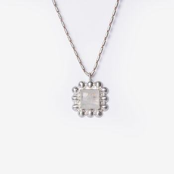 Soap And Bubble Moonstone Silver Pendant, 3 of 6