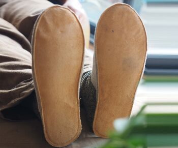 Personalised Handmade Light Weight Felt Slippers, 5 of 7