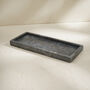Handcrafted Black Rectangular Marble Styling Tray, thumbnail 1 of 3