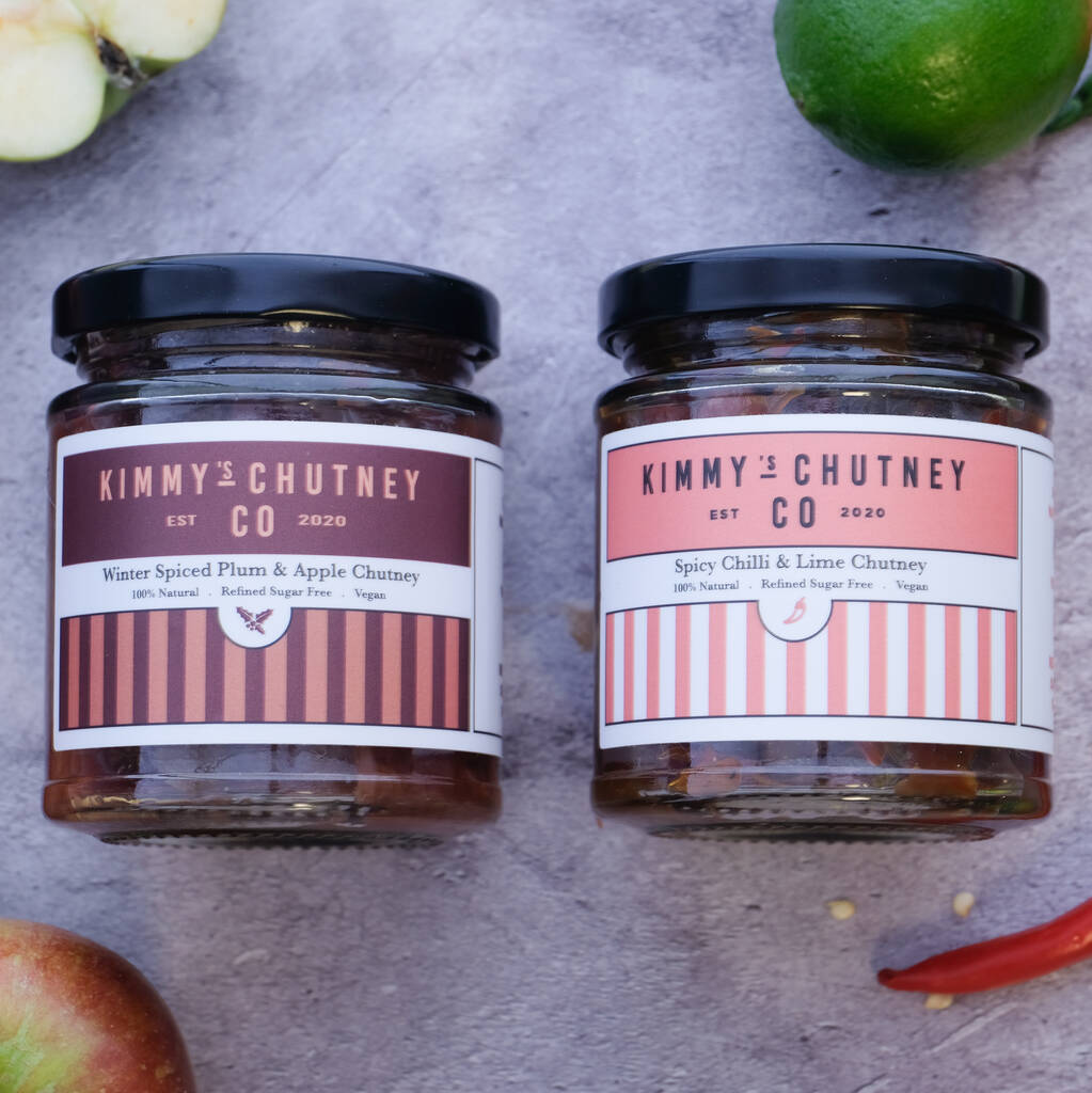 Bespoke Chutney Gift Set Of Two By Kimmy’s Chutney Co